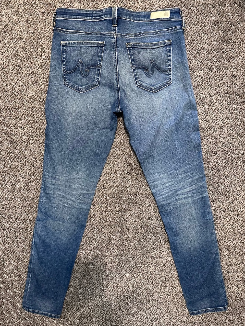 AG The Middi Ankle Mid-Rise Legging Ankle Jeans - Blue - Picture 7 of 13